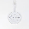 Christmas Ornament - Memorial Wood Holiday Decor "I Wish Heaven Had Visiting Hours"