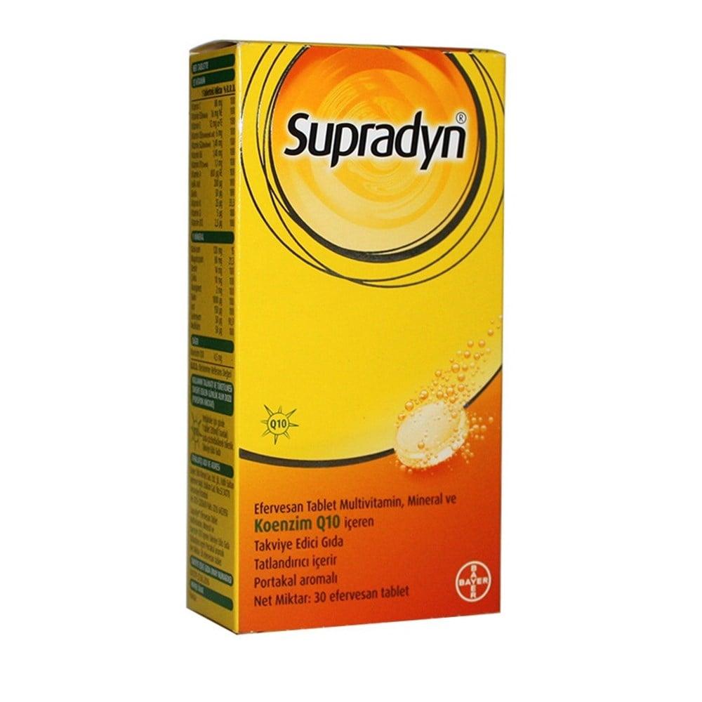Supradyn Efervesan Tablets - Orange Flavor | 30 Tablets