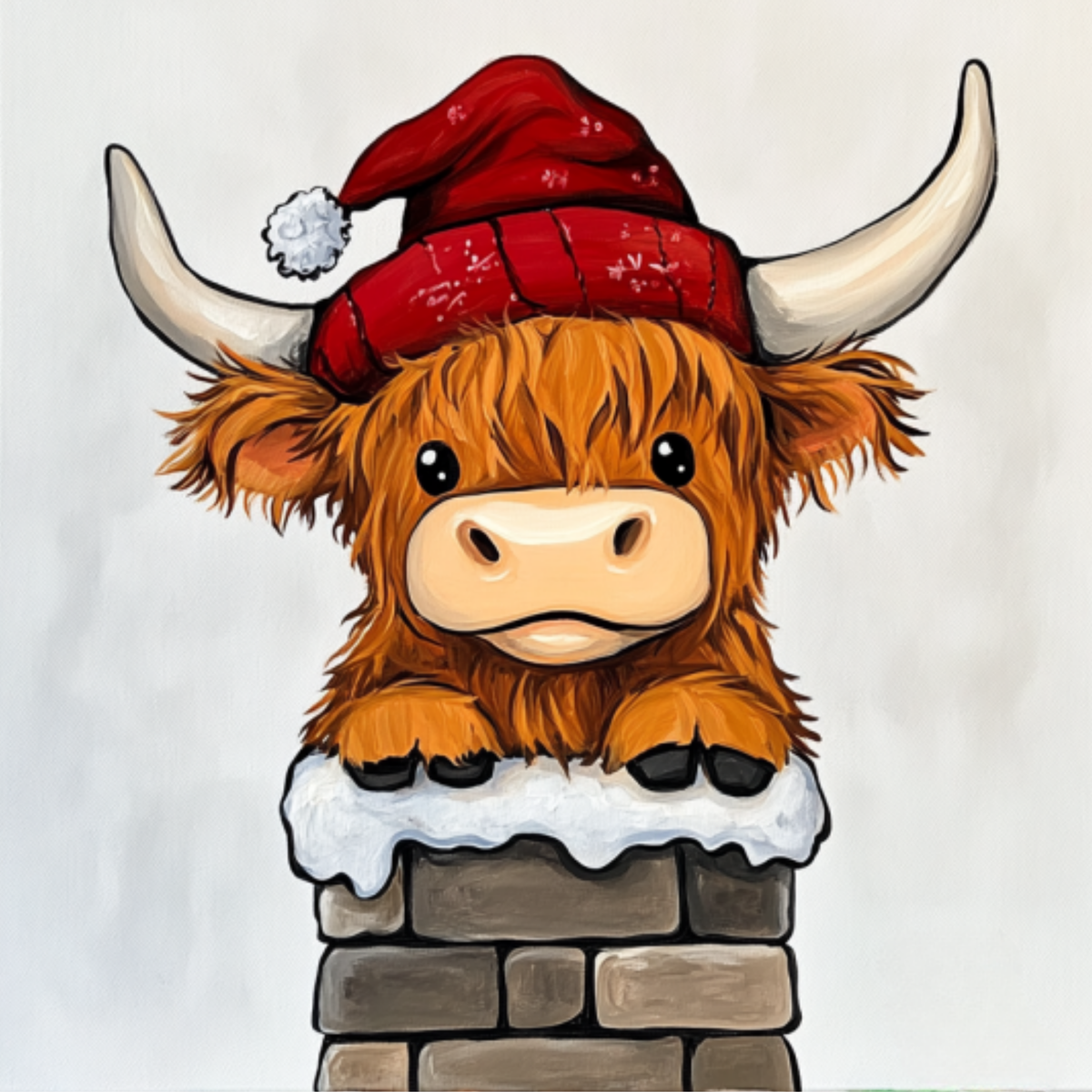 "Highland Cow" Paint & Sip Art Kit from Makana Art Studio
