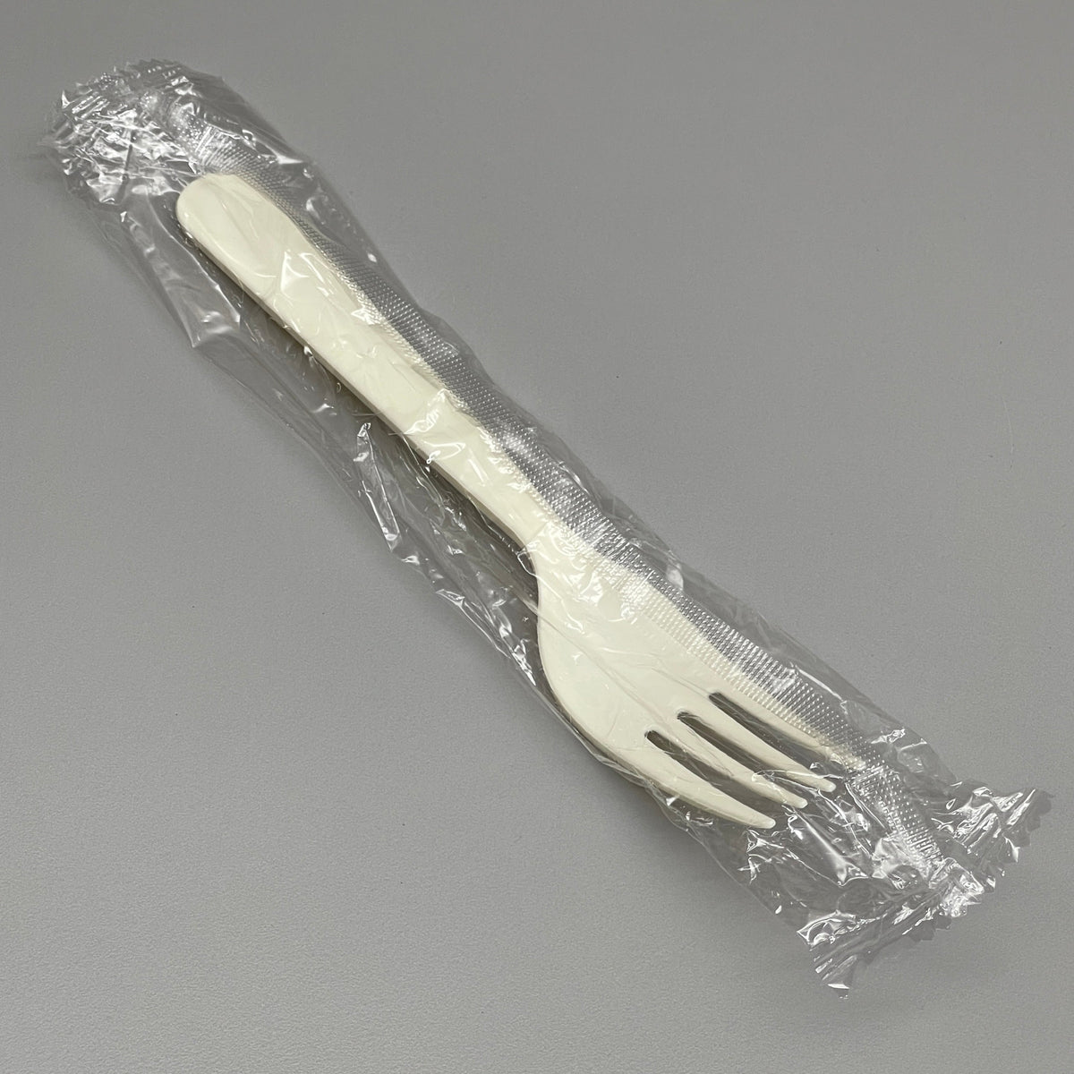 KANAK NATURALS (1,000 FORKS) Heavy Weight Flexible Plastic Fork Individually Wrapped Cream PC6200