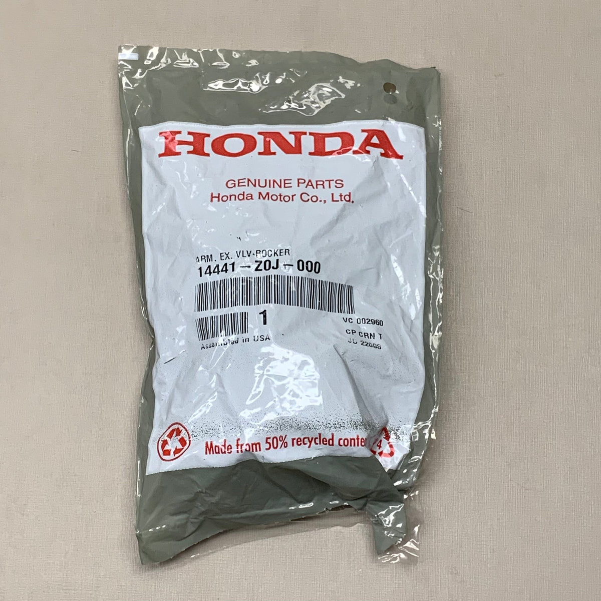 HONDA Exhaust Valve Rocker Arm 14441-Z0J-000 OEM (New)