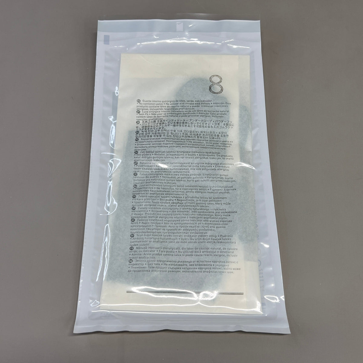 MOLNLYCKE Biogel Latex Surgical Indicator Underglove SZ 8 Green 50 Pairs 31280 (New)