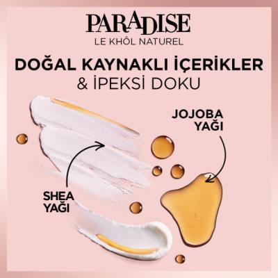 Loreal Paris Paradise Le Kohl Eyeliner - Midnight Black, Long-Lasting, Sensitive Eye Makeup