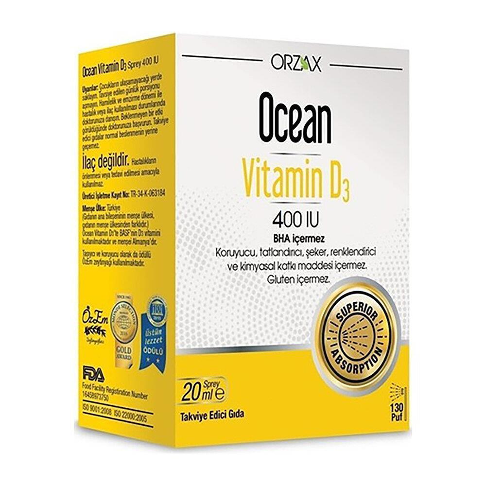 Ocean Vitamin D3 Spray - 400 IU | 20 ml