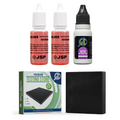 2 JSP Silver Test Acid Jewelry Testing Sterling Solution w/ Neutralizer & GTE Stone