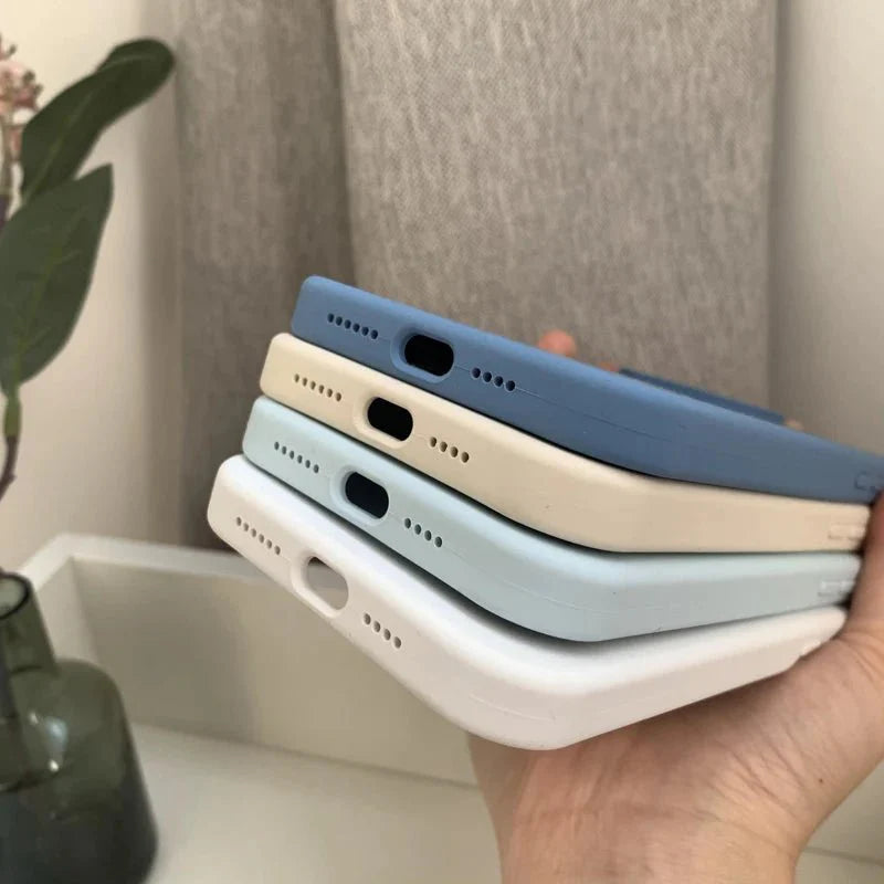 Liquid Silicone Phone Case | Full Coverage Protective Cover for iPhone 7 to 16 Series
