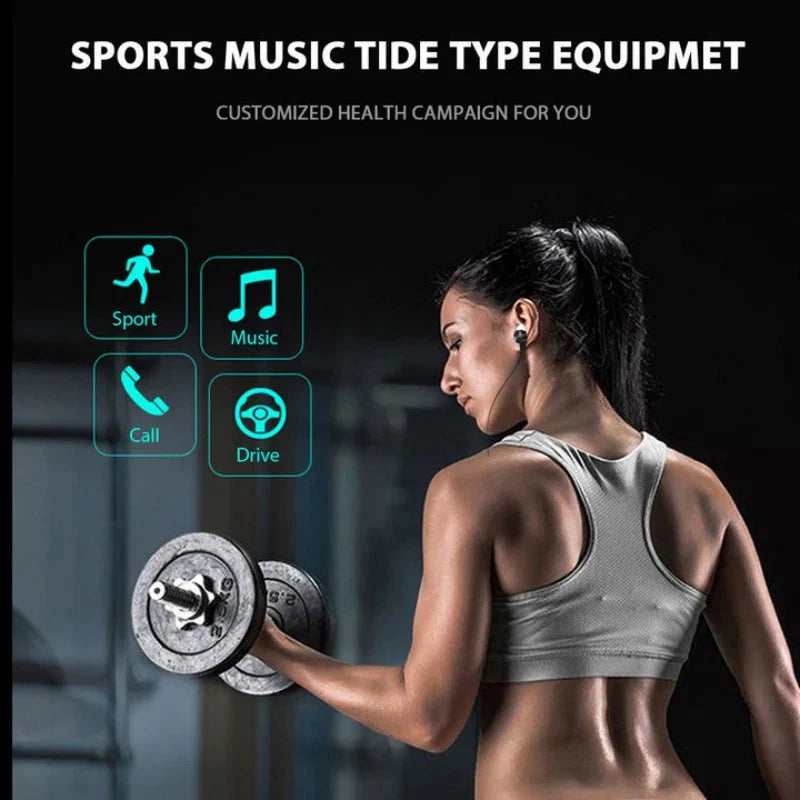 Wireless Bluetooth Neckband Headphones | Sports Earphones with Mic