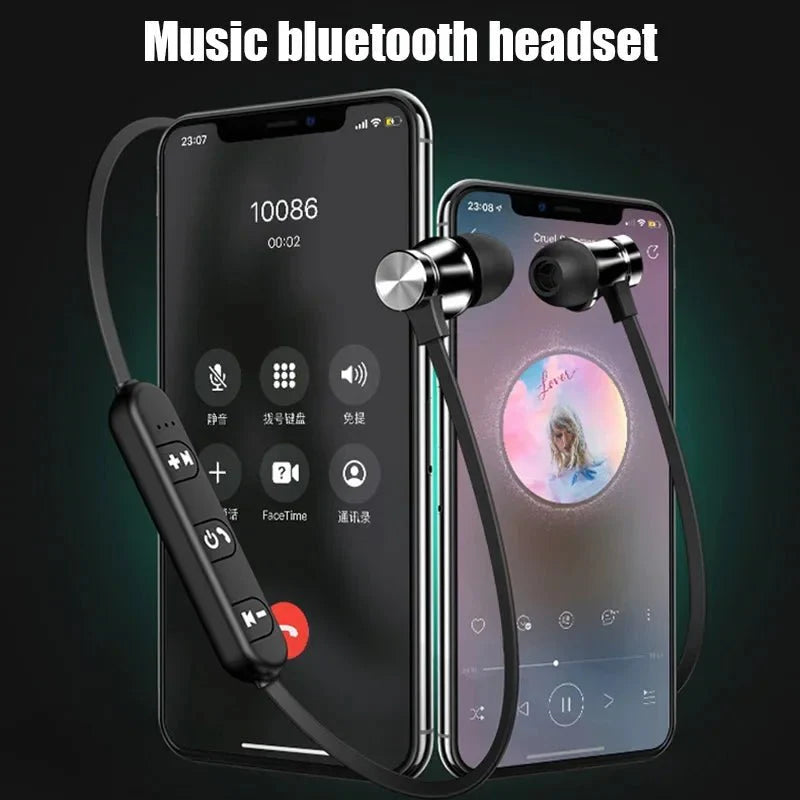 Wireless Bluetooth Neckband Headphones | Sports Earphones with Mic