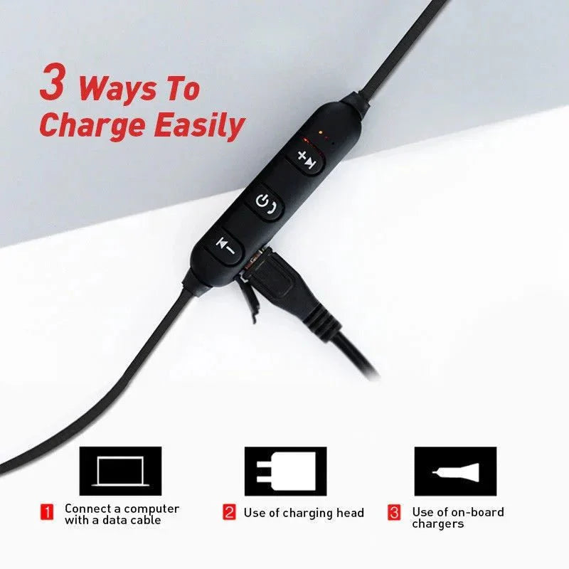 Wireless Bluetooth Neckband Headphones | Sports Earphones with Mic