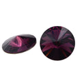 Swarovski Crystal 18mm Round Rivoli - Amethyst Purple Faceted Stone