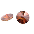 Swarovski 1122 Round Rivoli Chili Pepper Crystal 10.5mm - Discontinued
