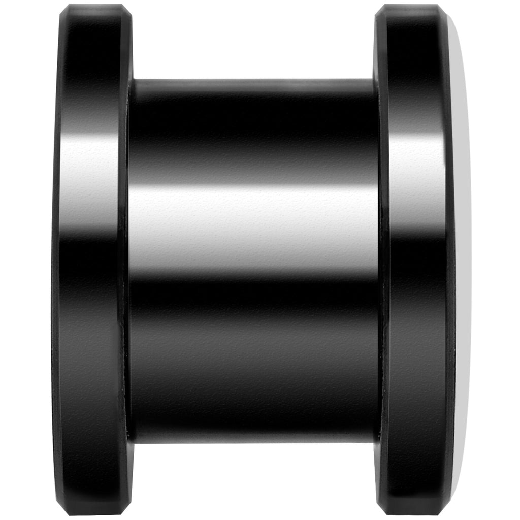 Full Color Leopard Eyes Black Anodized Screw Fit Plug Set 00G