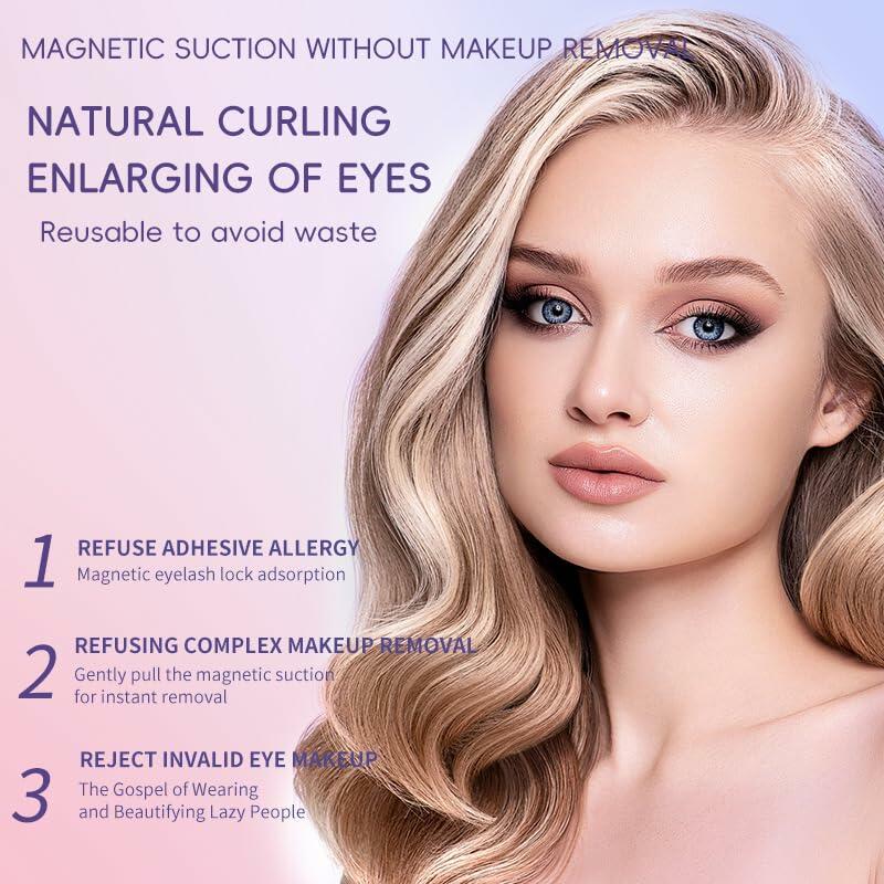 G17 Dual 3D Magnetic False Eyelashes Kit Reusable No Glue Extension