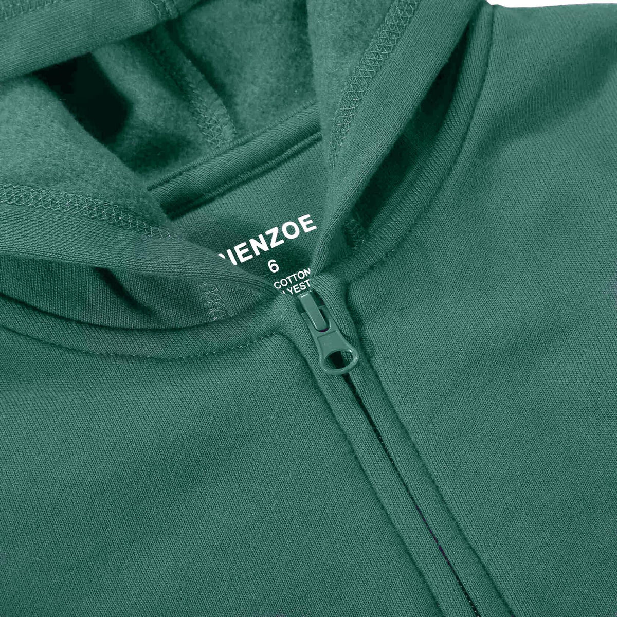 Bienzoe Girls Full Zip Hoodie Pink Soft Fleece School Uniform Size 16
