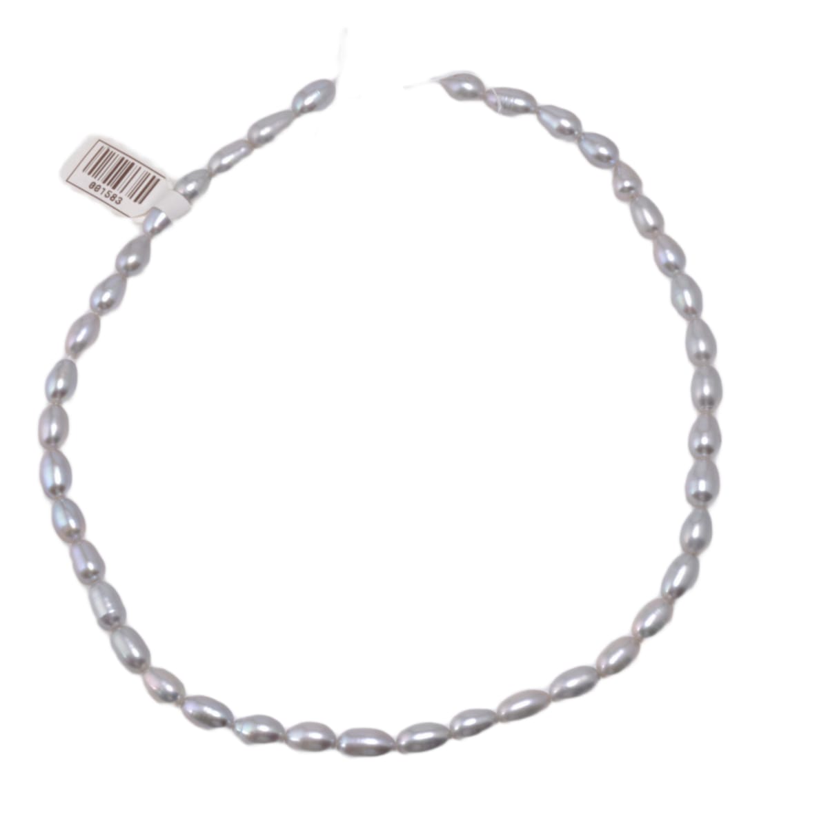 Grey Freshwater Oval Pearl Strand 14.5 Inches - Natural Cultured Pearls