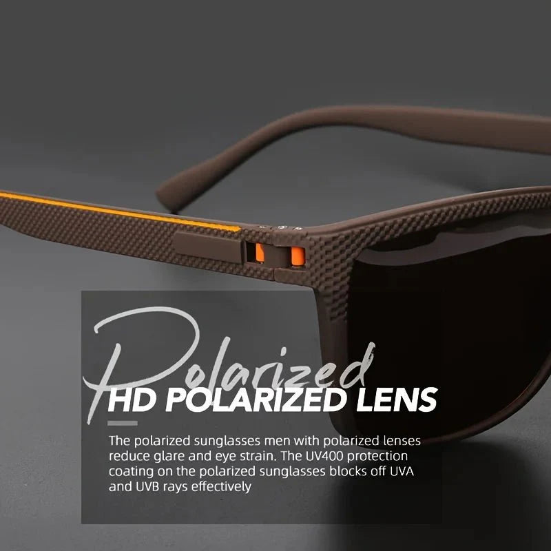 Polarized Square Sunglasses | UV Protection Mirror Coated Sport Shades for Driving, Fishing, and Travel