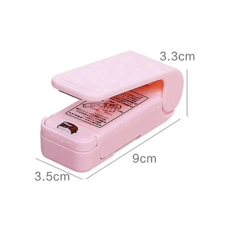 Mini Handy Portable Bag Heat Sealer | Battery-Operated Plastic Bag Resealer for Kitchen Storage