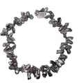 Peacock Keshi Freshwater Blister Pearl Strand - 16 Inch Natural Baroque Pearls