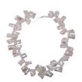 White Freshwater Keshi Pearl Strand 16in - Natural Baroque Pearl Beads