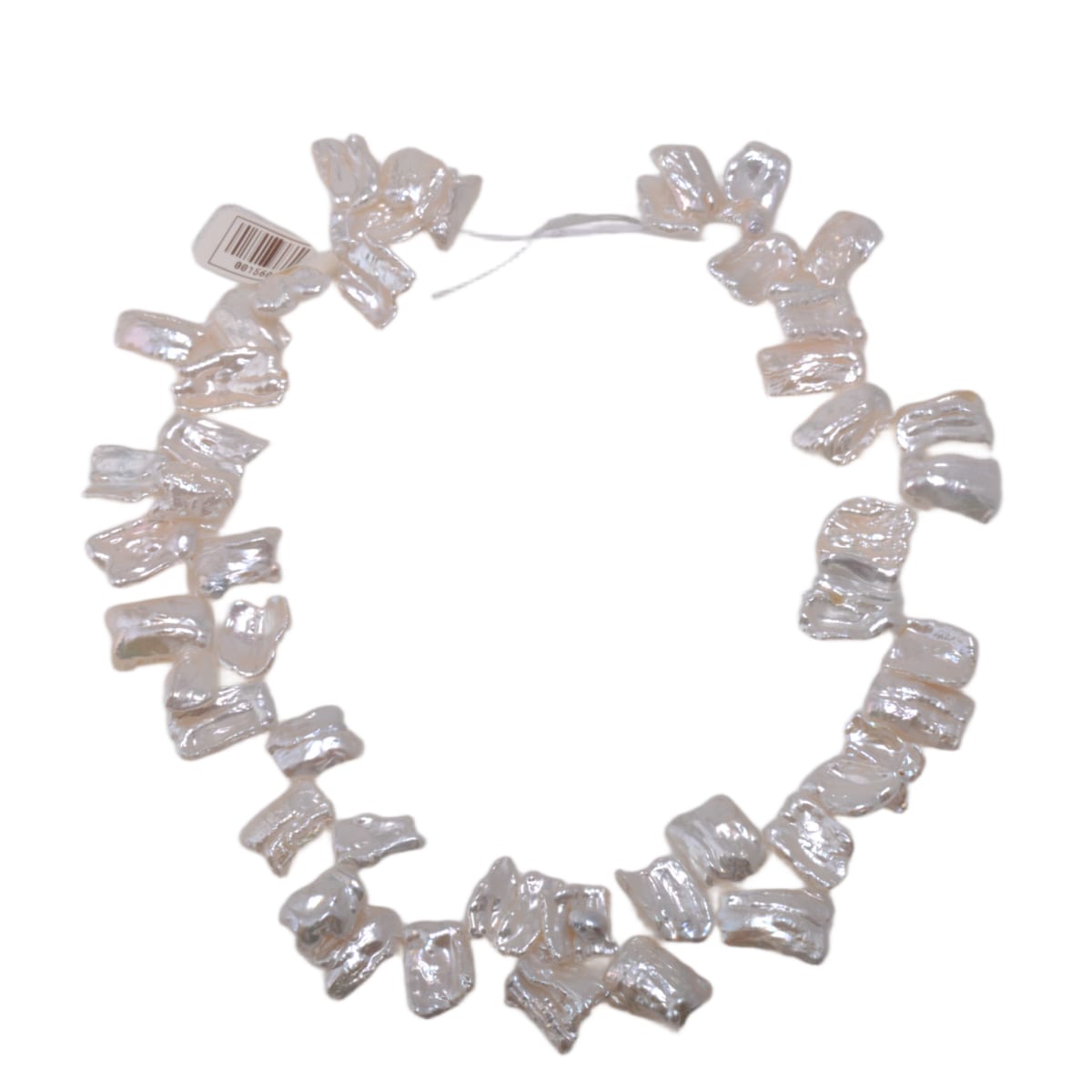 White Freshwater Keshi Pearl Strand 16in - Natural Baroque Pearl Beads