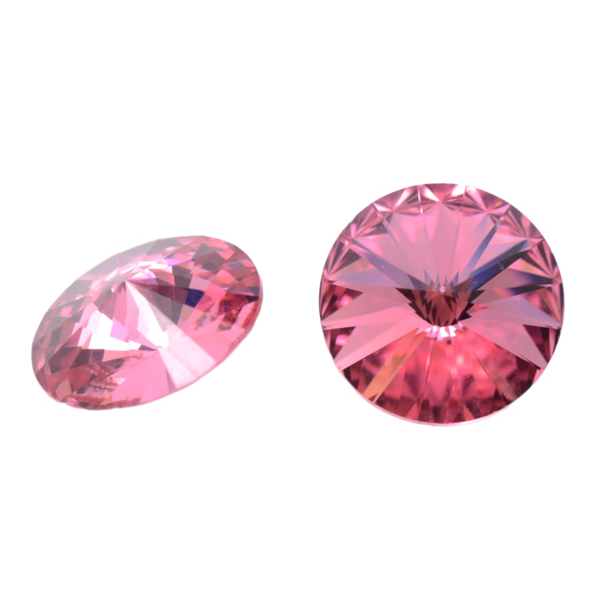 Swarovski Crystal 1122 Round Rivoli Rose 10.5mm - Discontinued Premium Crystal
