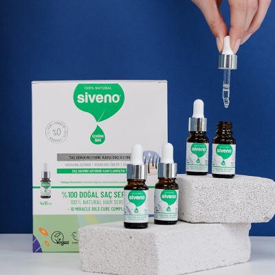 Siveno Natural Hair Loss Serum - Plant-Based Treatment | 4x10 ml
