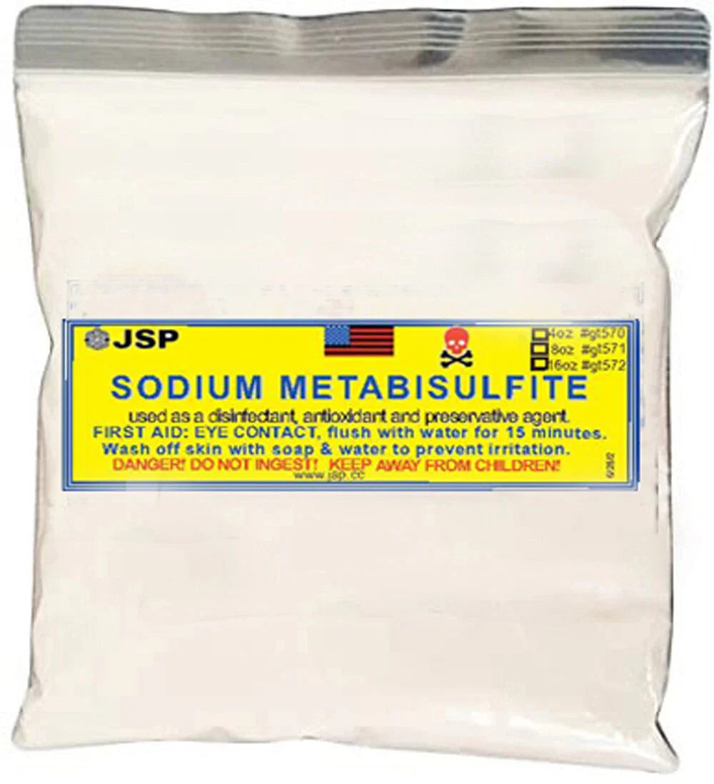 JSP & GTE Sodium Metabisulfite 5lb Bag Gold Precipitant Powder for Refining Recovery Aqua Regia