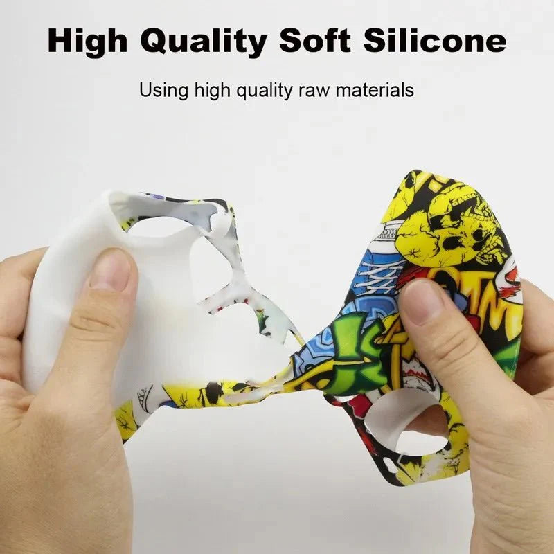 Soft Silicone Controller Cover for PS5 | Anti-Slip Protective Case with Camouflage Design