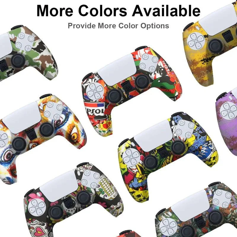 Soft Silicone Controller Cover for PS5 | Anti-Slip Protective Case with Camouflage Design