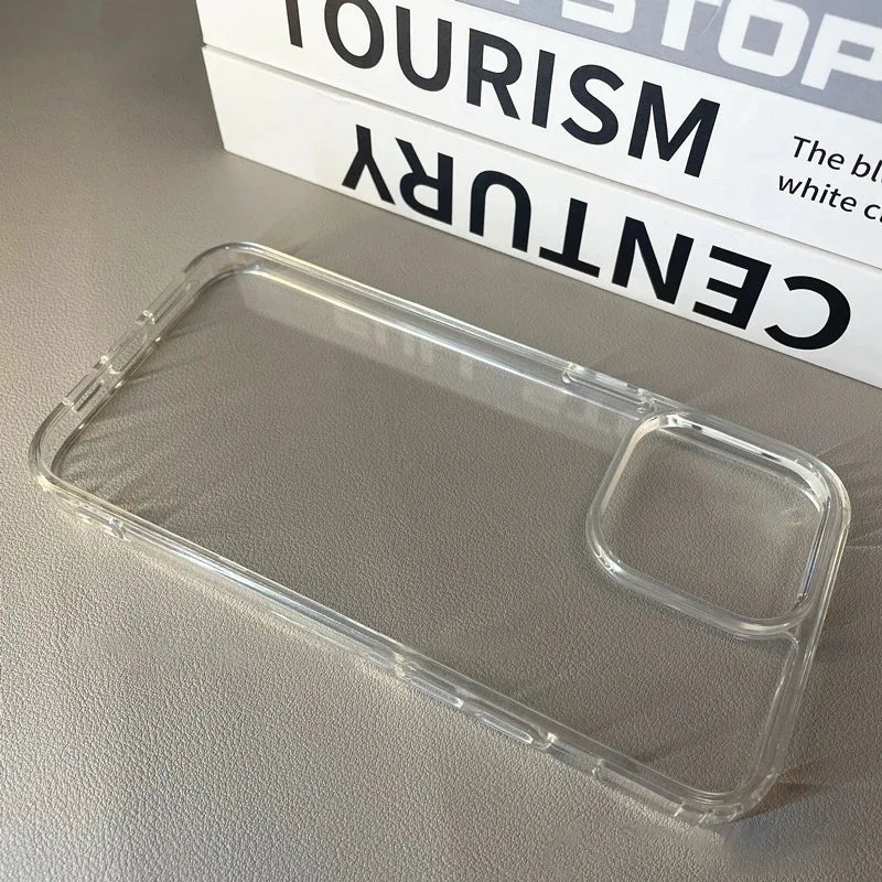 Clear Acrylic Phone Case | Shockproof Protective Cover for iPhone