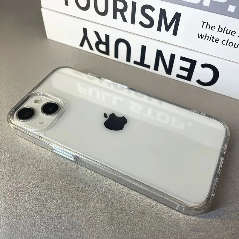 Clear Acrylic Phone Case | Shockproof Protective Cover for iPhone