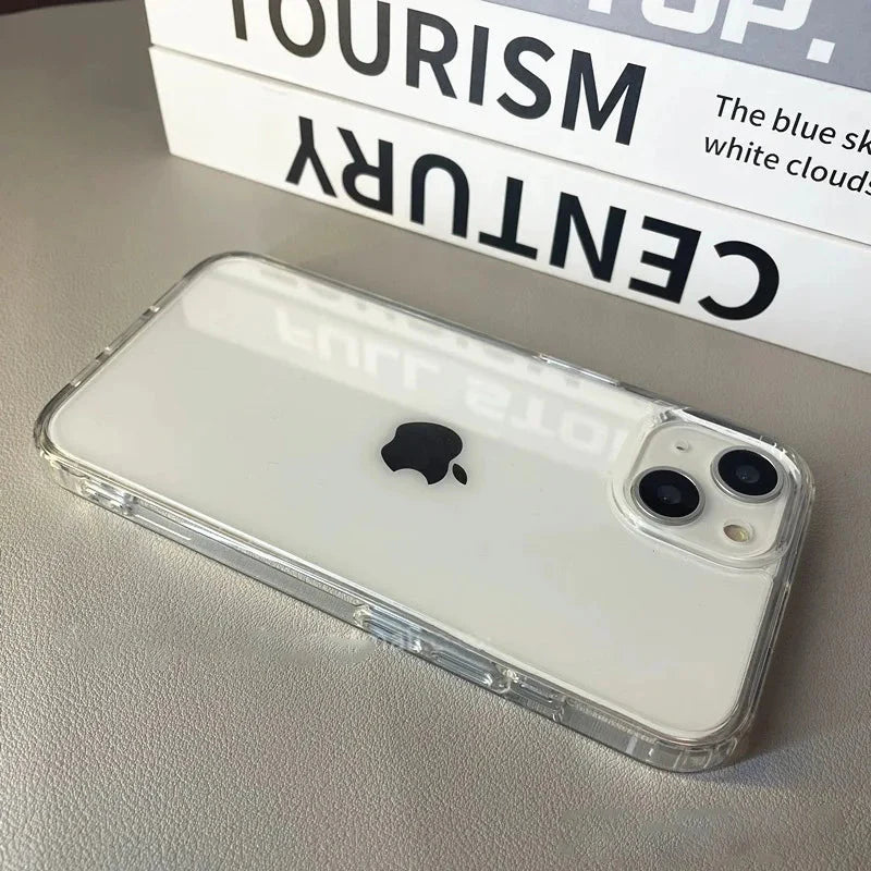 Clear Acrylic Phone Case | Shockproof Protective Cover for iPhone