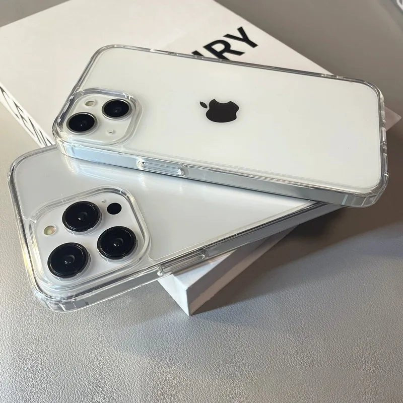 Clear Acrylic Phone Case | Shockproof Protective Cover for iPhone