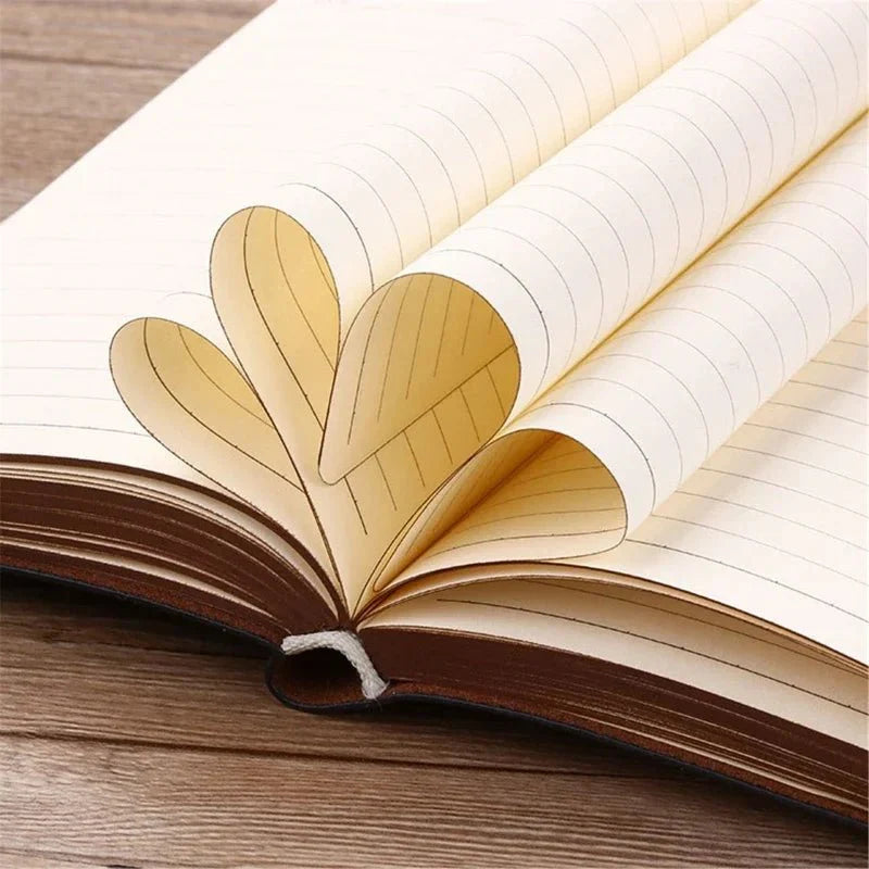 Vintage Leather Notebook | A6 Portable Diary and Journal for Daily Writing