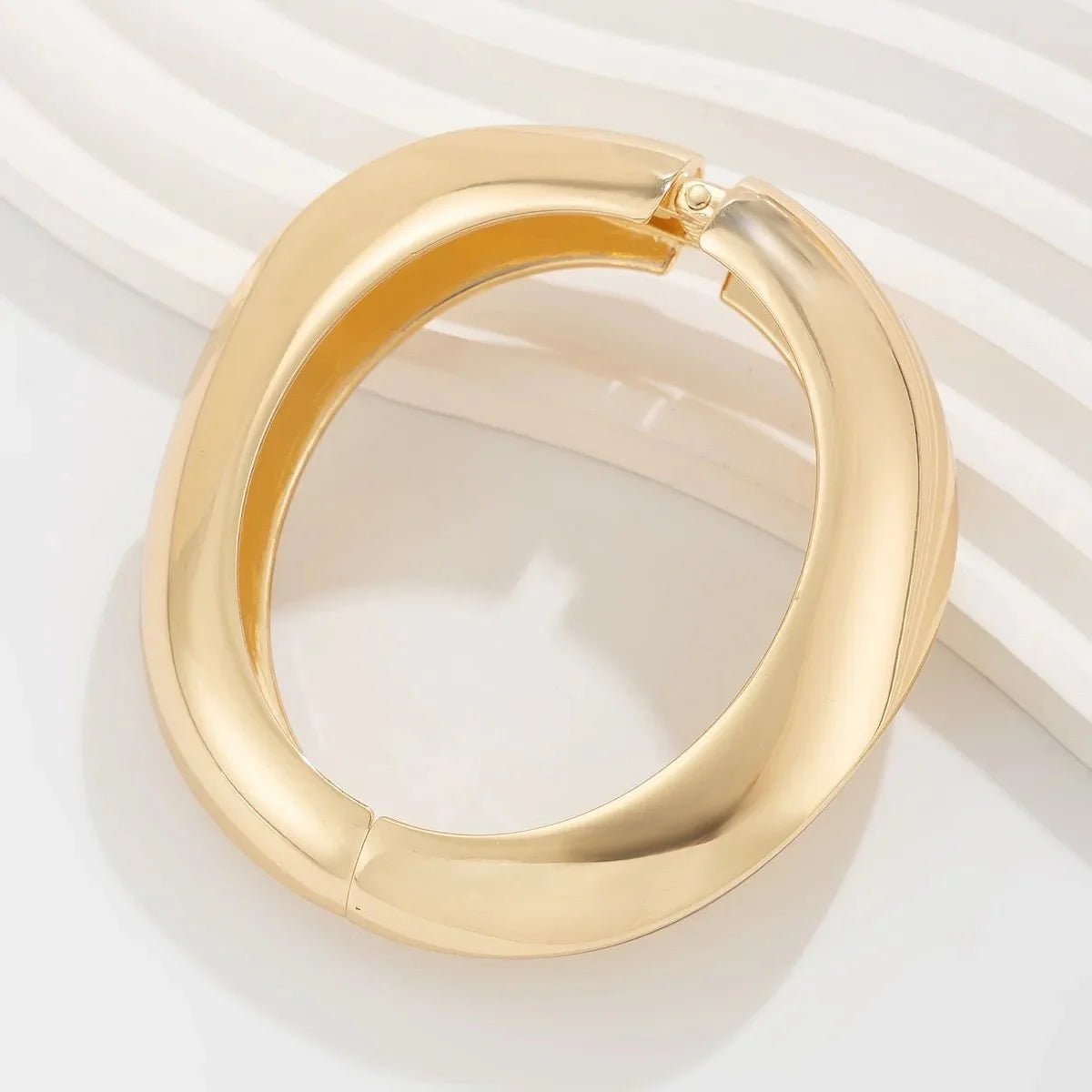 Vintage Punk Quartz Cuff Bangles | Geometric Metal Bracelets for Women and Men