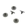 Silver Metal Core Clear Plastic Disc Earring Backs - 11mm Heavy Duty Supportive Stoppers Sold by Dozen
