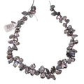 Freshwater Biwa Pearl Blister Bead Strand - Peacock Rainbow 14.5 inch Natural Irregular Shape