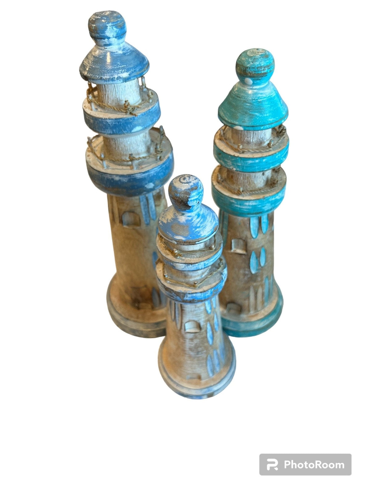Wooden Lighthouse Figure- 3 Styles and Sizes