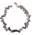 Gray Iridescent Keshi Pearl Strand 15in - Freshwater Baroque Pearls