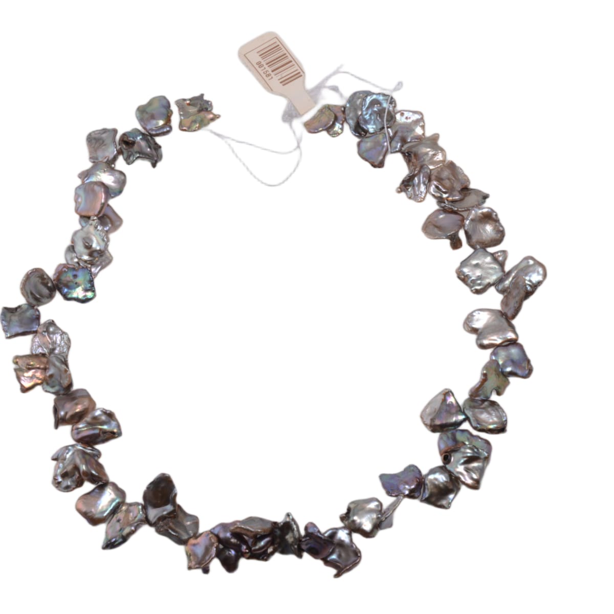Gray Iridescent Keshi Pearl Strand 15in - Freshwater Baroque Pearls