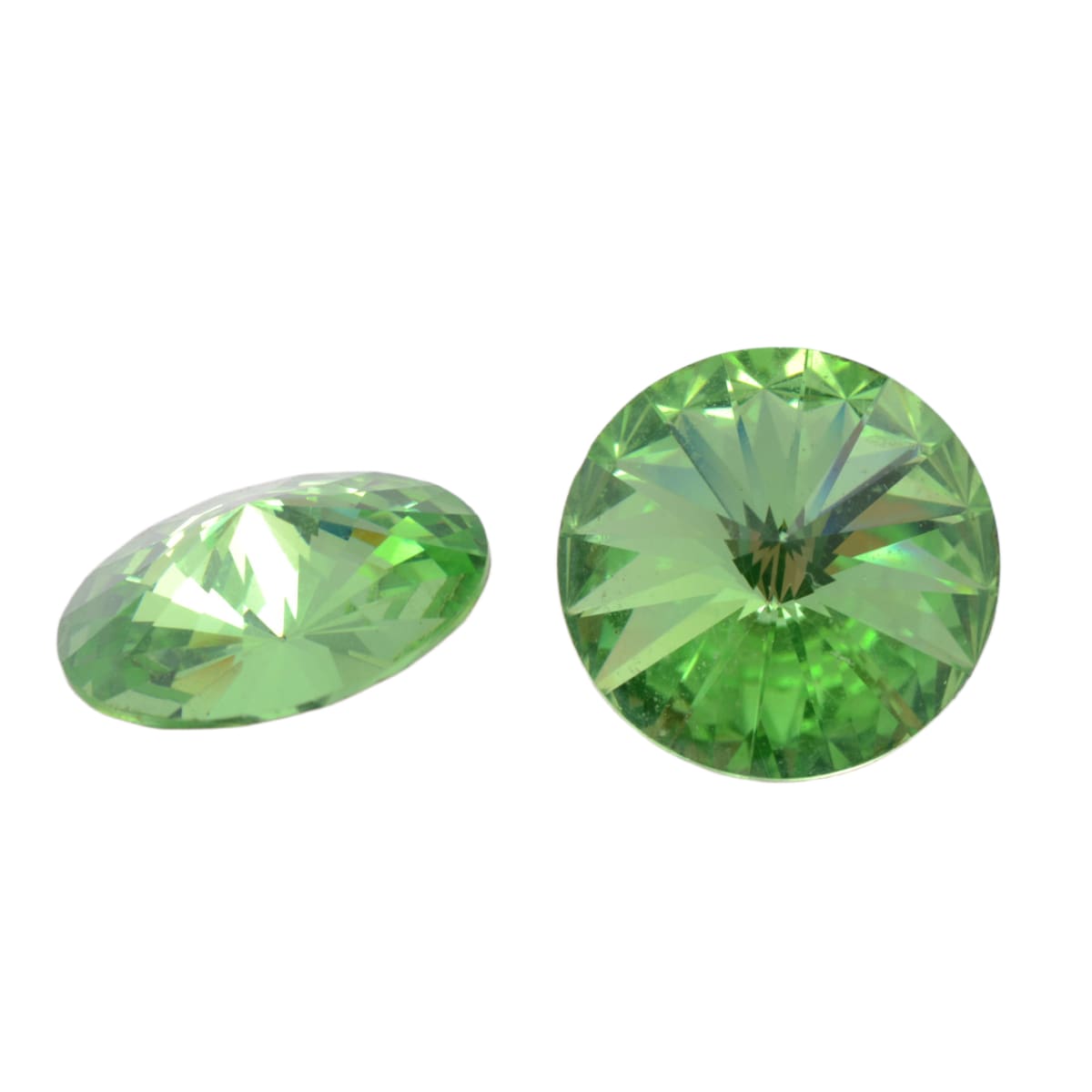 Swarovski Crystal 1122 Round Rivoli 16mm Peridot Green - Individual Stone