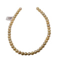 Golden South Sea Pearl Imitation Strand 9mm Beads 14.5 inches - Premium Jewelry Making Pearls
