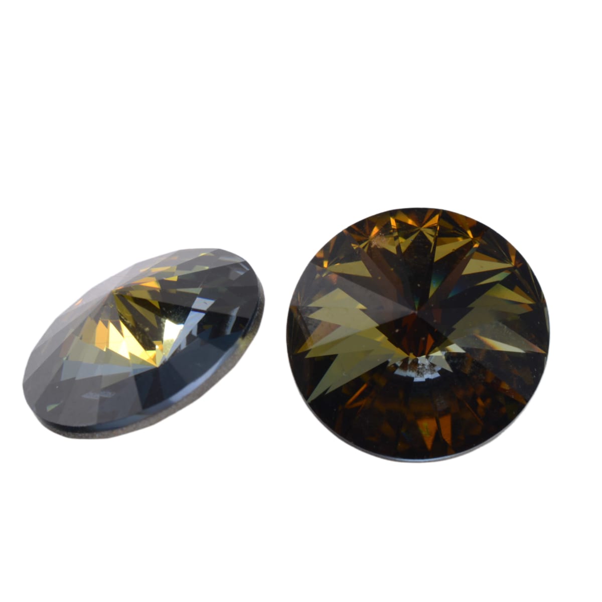 Swarovski Crystal 18mm Round Rivoli in Sahara - Premium Austrian Crystal Stone