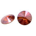 Swarovski Crystal 1122 Rivoli Orange 16mm - Round Faceted Crystal