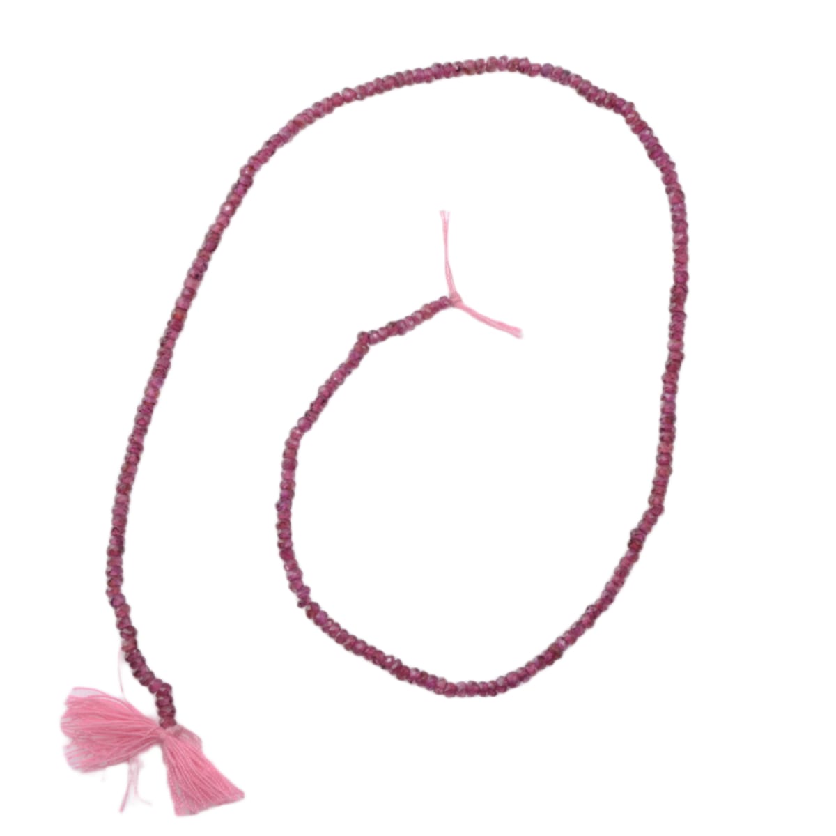 Purple Garnet Faceted Rondelle Beads 14 Inch Strand - Natural Gemstone